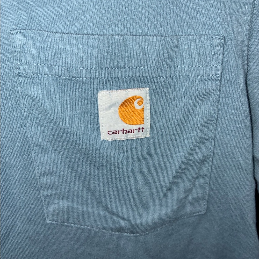 Carhartt Steel Blue Tee with Pocket